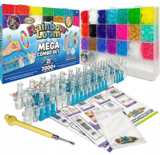 Rainbow Loom Mega Combo Set - výrobky z gumičiek a náramky